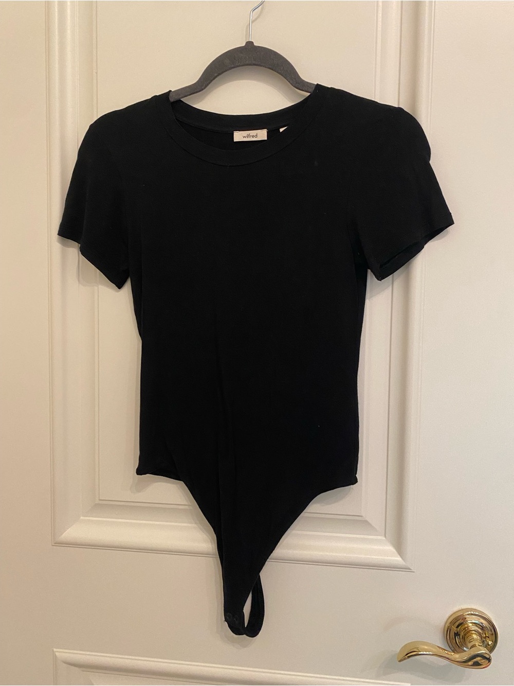 Wilfred Black Short-Sleeve Crewneck Bodysuit